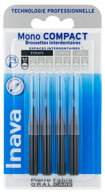 Inava Mono Compact 4 Brossettes Interdental - Dimensione: ISO0 0,6 mm