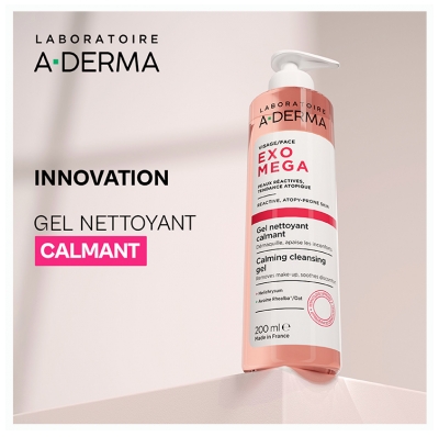 A-DERMA Exomega Gel Nettoyant Calmant 200 ml