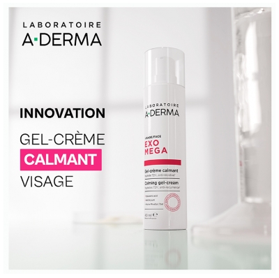 A-DERMA Exomega Control Gel-Crème Calmant Visage 40 ml