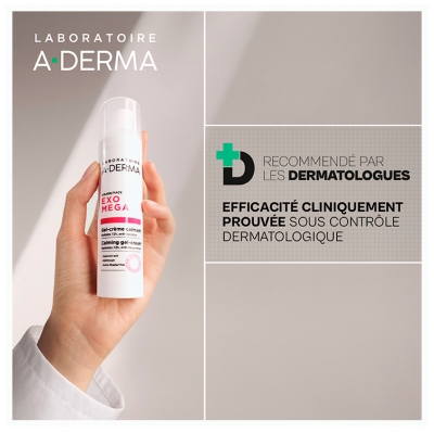 A-DERMA Exomega Control Gel-Crème Calmant Visage 40 ml