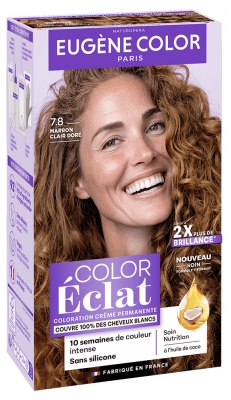 Eugène Color Color Éclat Coloration Crème Permanente - Coloration : 7.8 Marron Clair Doré