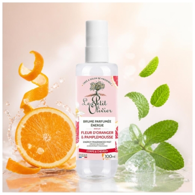 Le Petit Olivier Parfumeret Mist Energi Appelsinblomst & Grapefrugt 100 ml