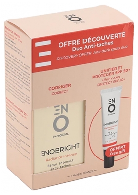 Codexial Enobright Radiance Intense Intensivt Serum mot Pigmentfläckar 15 ml + Pigment Control SPF50+ Utjämnande Creme mot Pigmentfläckar 30 ml på köpet