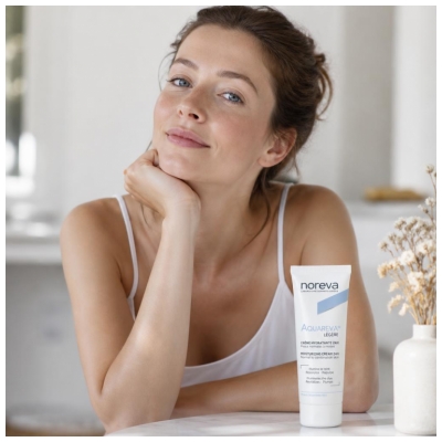 Noreva Aquareva 24H Drėkinamasis kremas Lengvos tekstūros 40 ml