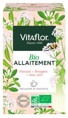 Vitaflor Amning Økologisk 20 Poser (bedst før 28/09/2026)