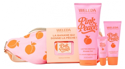 Kosmetická rutina Weleda Pink Peach s dárkovou ledvinkou