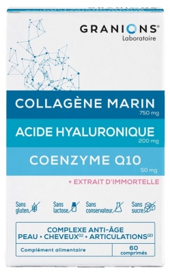 Granions Marin Kollagen Hyaluronsyra Koenzym Q10 60 Tabletter