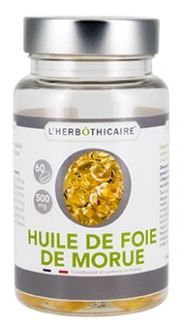 L'Herbôthicaire Huile de Foie de Morue 60 Capsules