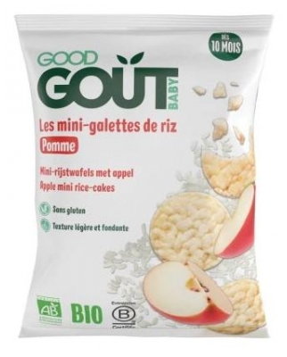 Good Goût Organic Mini Apple Rice Cakes From 10 Months 40 g (best before 29/09/2026)