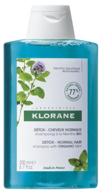 Klorane Detox - Normaal Haar Biologische Munt Shampoo 200 ml