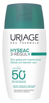 Uriage Hyséac 3-Regul + Kompleksowa Pielęgnacja Przeciw Niedoskonałościom SPF50+ 50 ml