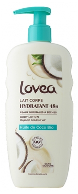 Lovea Kūno pienelis su ekologišku kokosų aliejumi 250 ml