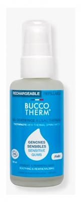 Buccotherm Zubní Gel s Termální Vodou pro Citlivé Dásně Bio Znovu Plnitelný 100 ml
