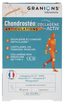 Granions Chondrostéo Articulaciones Colágeno Activ 30 Cápsulas