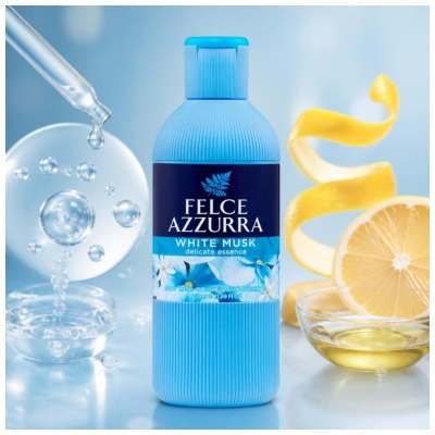 Felce Azzurra Płyn pod prysznic & do kąpieli Białe Piżmo 650 ml