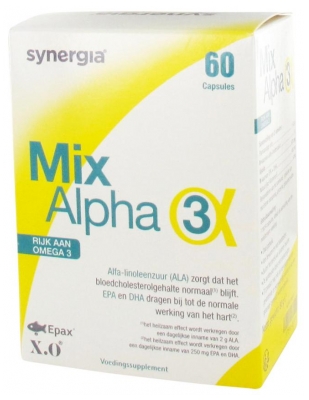 Synergia Mix-Alpha 3 60 kapsulas (ieteicams izlietot līdz 30/09/2026)