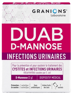 Duab D-Manosa Infecciones del Tracto Urinario 7 Sobres