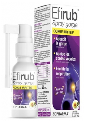 3C Pharma Efirub Spray Irritierter Hals 20 ml (mindestens haltbar bis 30.09.2026)