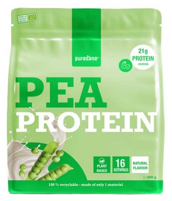 Purasana Ekologiskt Ärtprotein 400 g - Smak: Naturlig