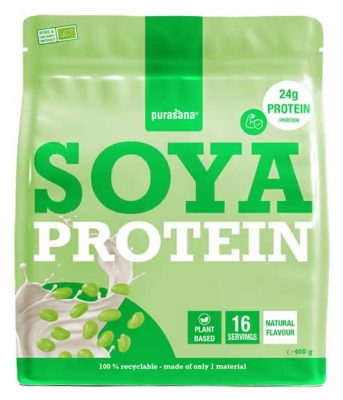 Purasana Ekologiški Sojų Baltymų Milteliai 400 g