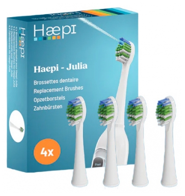Haepi Julia 4 zobu birstīšu uzgaļi