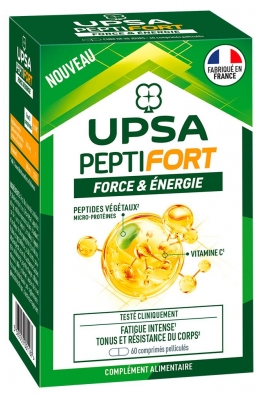 UPSA PeptiFort Moč in Energija 60 Oblito Tablet (porabiti pred 30/09/2026)