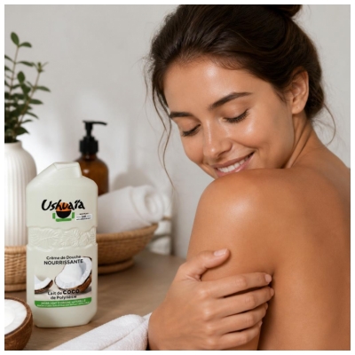 Ushuaïa Creme de Duche Nutritivo Leite de Coco 280 ml