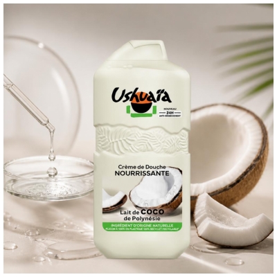 Ushuaïa Creme de Duche Nutritivo Leite de Coco 280 ml