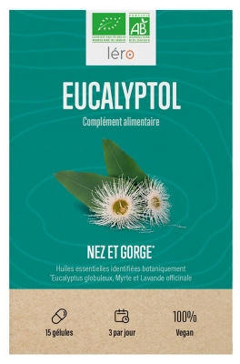 Léro Eucalyptol Organic 15 Kapsułek (najlepiej spożyć przed 30.09.2026)