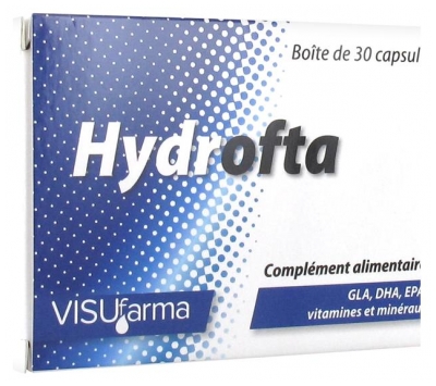 VISUfarma Hydrofta Kosttillskott 30 Kapslar (bäst före 01/10/2026)