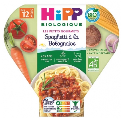 HiPP Mali gurmani Špageti Bolognese od 12 mesecev Bio 230 g