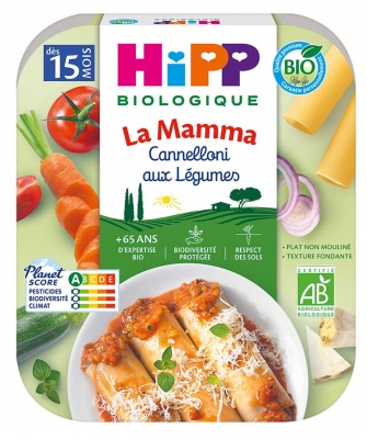 HiPP La Mamma Warzywne Cannelloni od 15 Miesiąca Ekologiczne 250 g