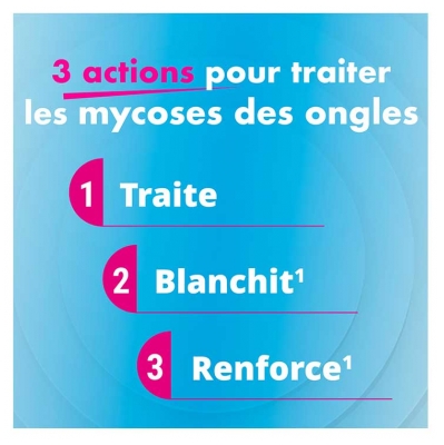 Excilor Traitement Mycose de l'Ongle 3 Actions 7 ml