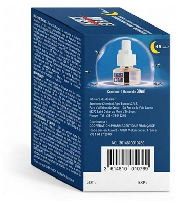 Insect Ecran Sähköinen Hyttyskarkotin 1 Täyttöpakkaus 30 ml