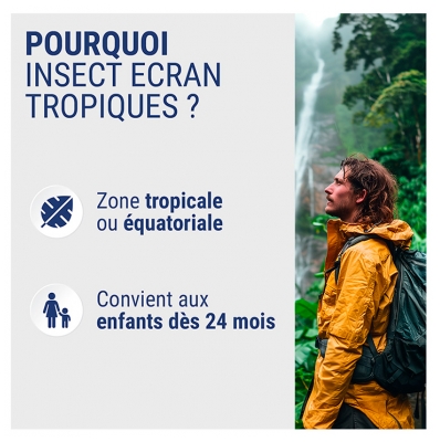 Insect Ecran Anti-Moustiques Spray Répulsif Peau Spécial Tropiques 100 ml