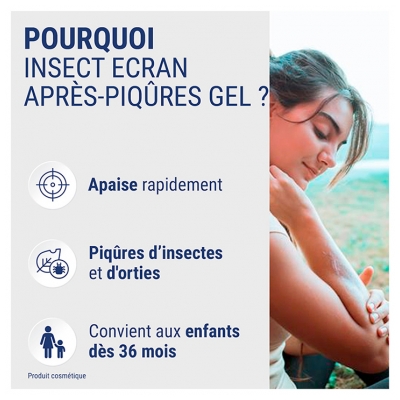Insect Ecran Anti-Moustiques Spray Répulsif Peau Zones Infestées 100 ml + Après Piqûres Gel Apaisant 20 g