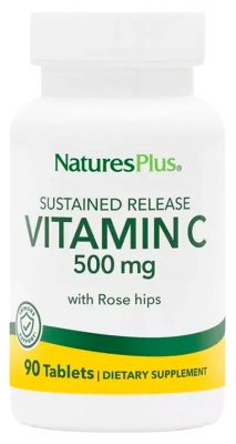 Natures Plus C-vitamiini 500 mg Asteittainen vapautuminen 90 tablettia