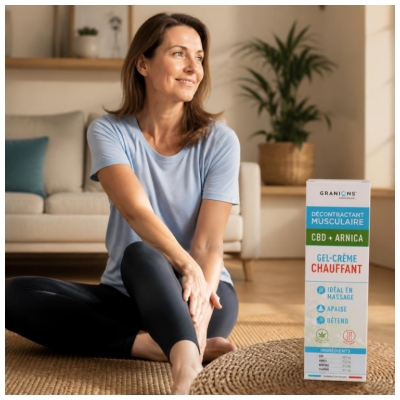 Granions Gel-Crème Chauffant CBD et Arnica 75 ml