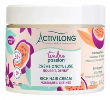 Activilong Tendre Passion Crème Coiffante Onctueuse Tous Types de Boucles 300 ml