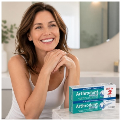 Arthrodont Protect + Ikdienas Fluorīda Zobu Gēls 2 x 75 ml iepakojumā