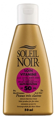 Soleil Noir Îngrijire Vitaminizată SPF50 50 ml