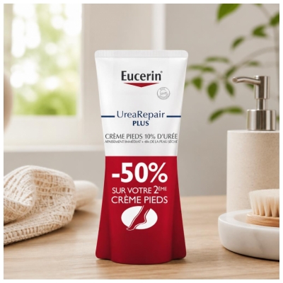 Eucerin UreaRepair PLUS Fußcreme 10% Urea Pack von 2 x 100 ml