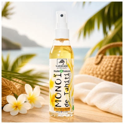 Naturado en Provence Monoï de Tahiti 4 Seizoenen Olie 150 ml
