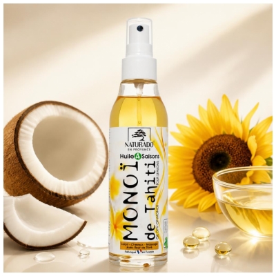 Naturado en Provence Monoï de Tahiti 4 Seizoenen Olie 150 ml