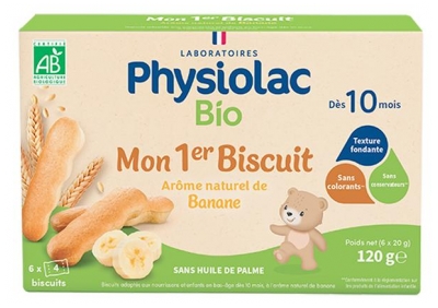Physiolac Bio Mano 1-asis sausainis nuo 10 mėn. 24 sausainiai (geriausiai vartoti iki 08/10/2026)