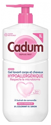 Cadum Hipoalerģisks Ķermeņa un Matu Mazgāšanas Želeja Kumelīte 750 ml