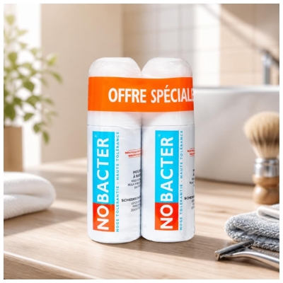 Nobacter Mousse à Raser Haute Tolérance Lot de 2 x 150 ml