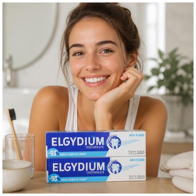 Elgydium Antiplak Tandpasta Set van 2 x 75 ml
