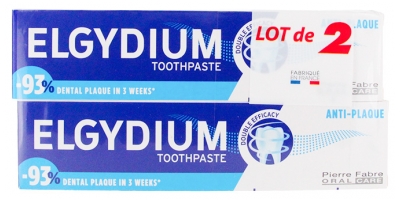 Elgydium Dantų Pasta Nuo Apnašų Rinkinys 2 x 75 ml