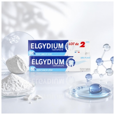 Elgydium Dentífrico Antiplaca Lote de 2 x 75 ml